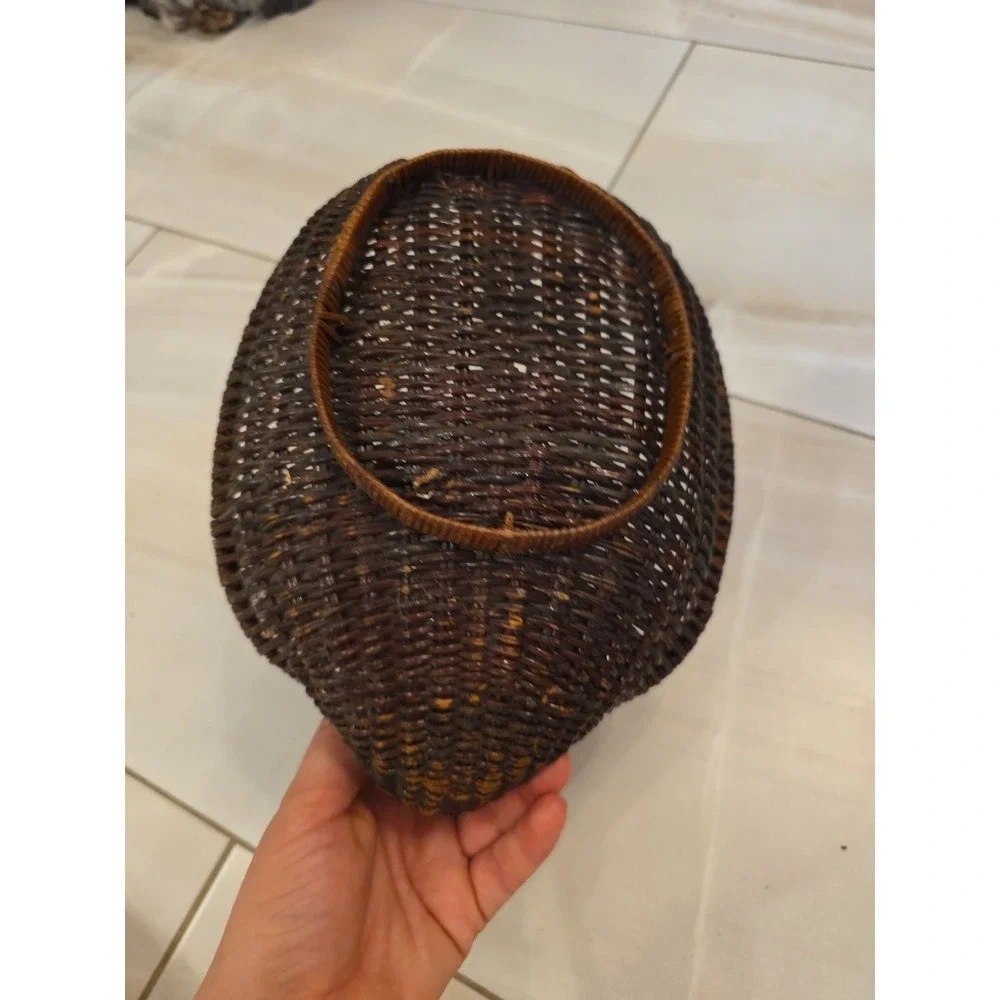 Vintage Antique Duck Shaped‎ Basket E2
